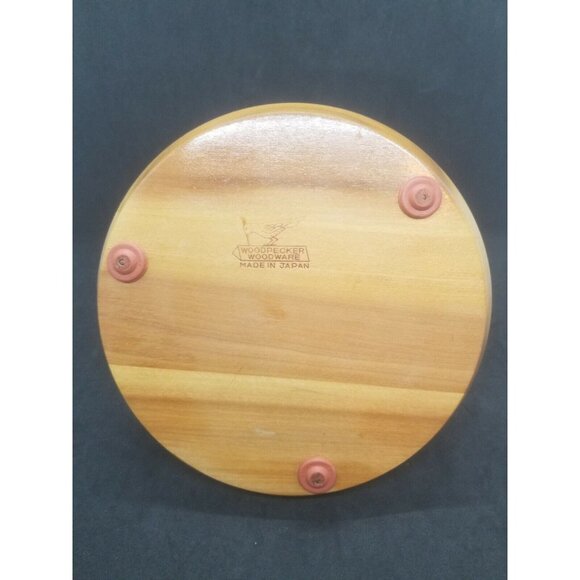 Woodpecker WoodWare Condiment Caddy Angel Fish Cruet Set Mid Century - Picture 11 of 12